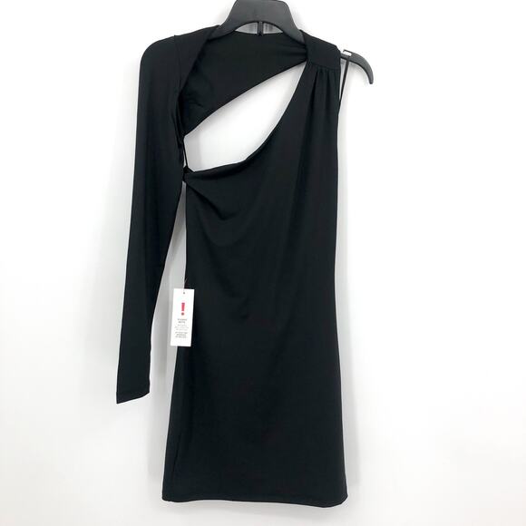 BARDOT Women's Londyn Mini Dress Small Black Cut Out Stretch Bodycon NWT - Picture 5 of 13